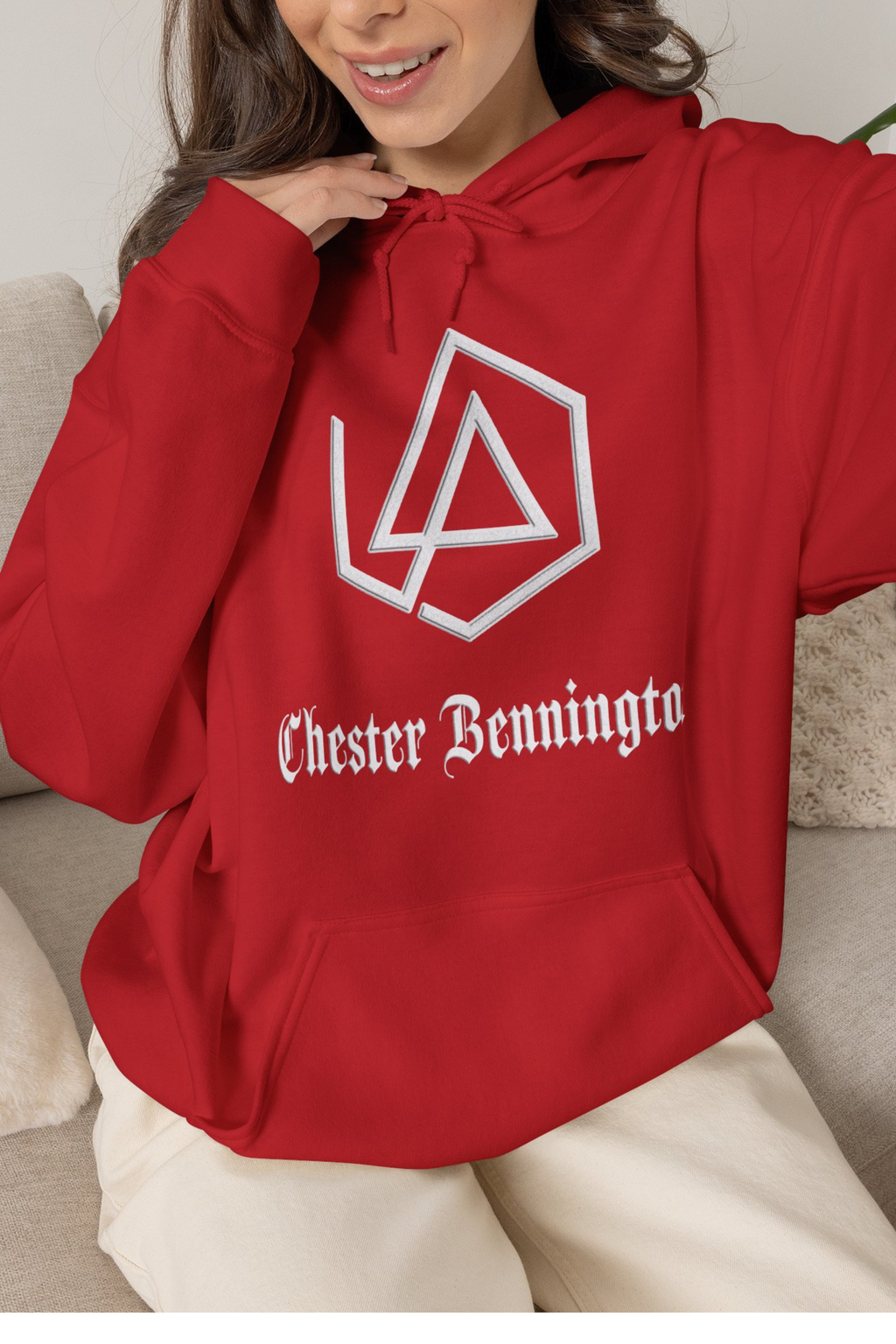 Chester Bennington Red Hoodie