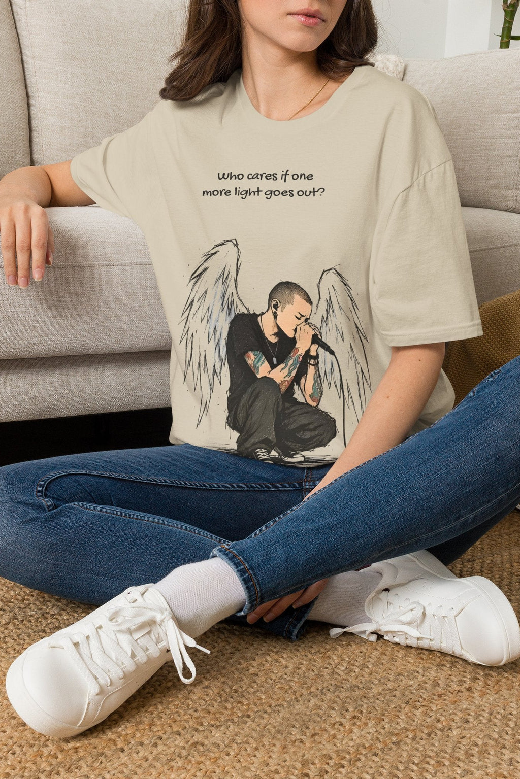 Chester Bennington Angel "Well I do" (Two Sided Print)