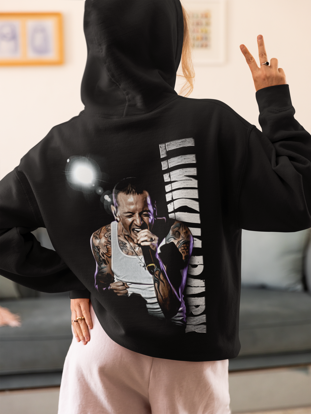 Chester Bennington Angel Logo Hoodie