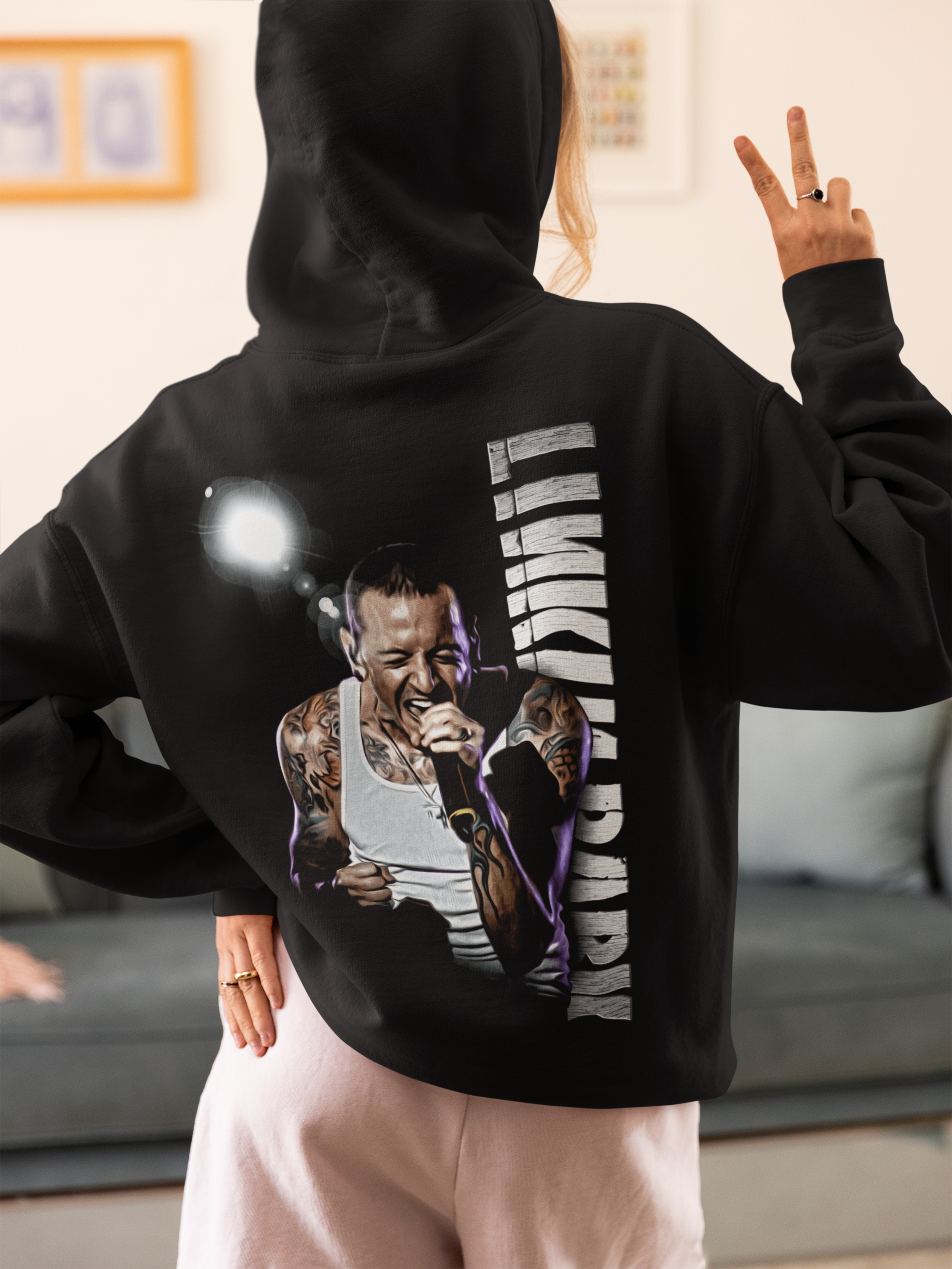 Chester Bennington Angel Logo Hoodie