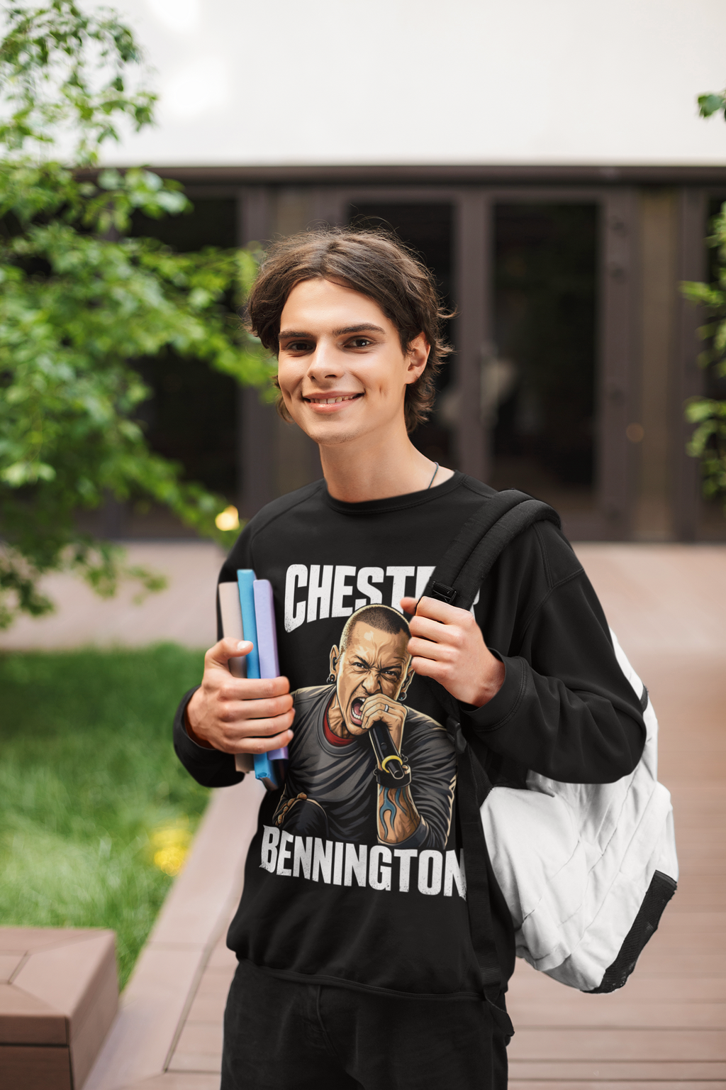 Chester Bennington Mic Pose