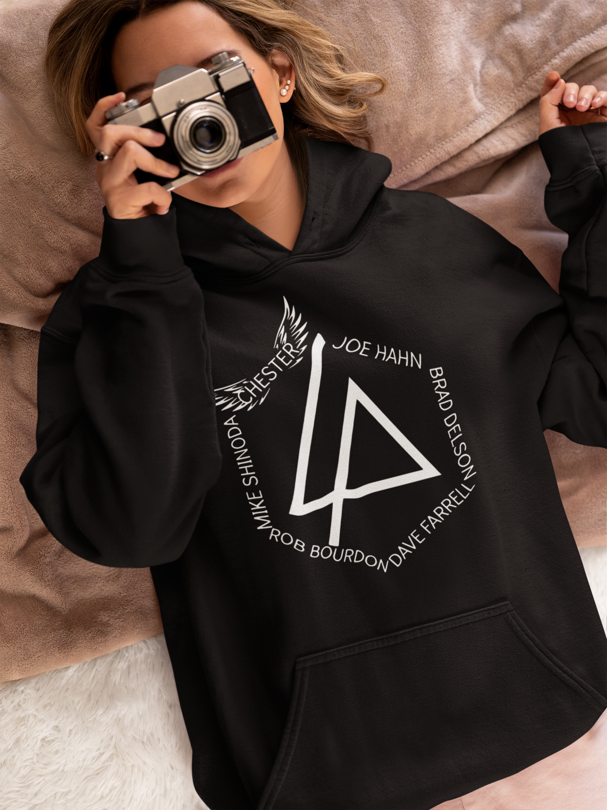 Chester Bennington Angel Logo Hoodie