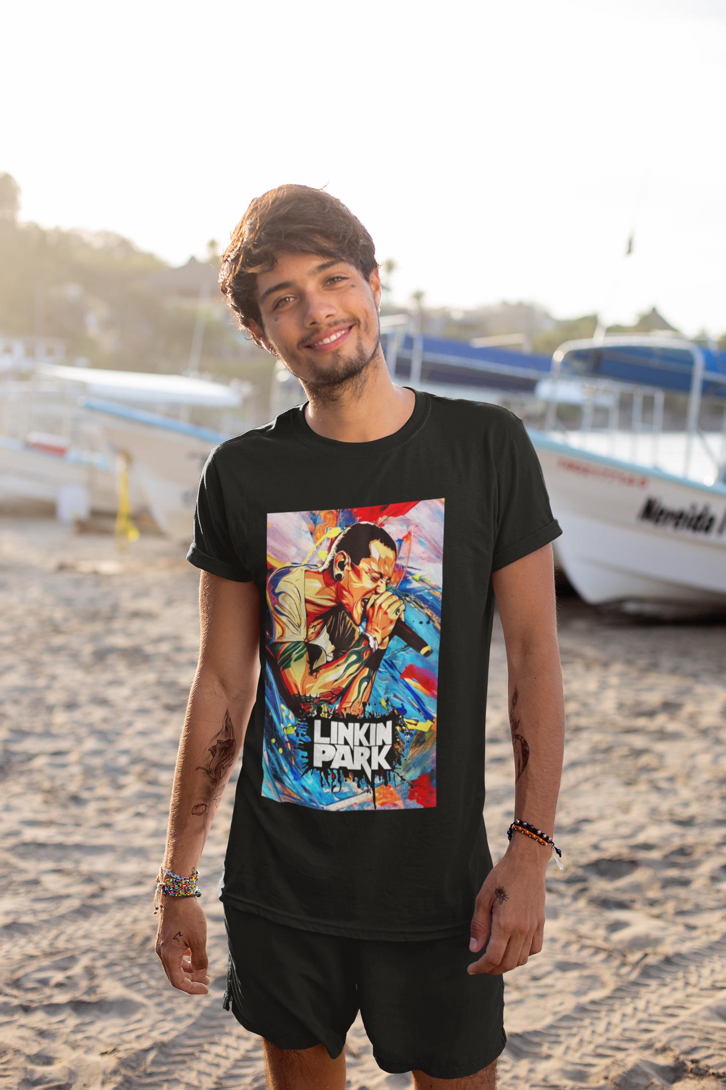 Chester Bennington Vibrant Colors