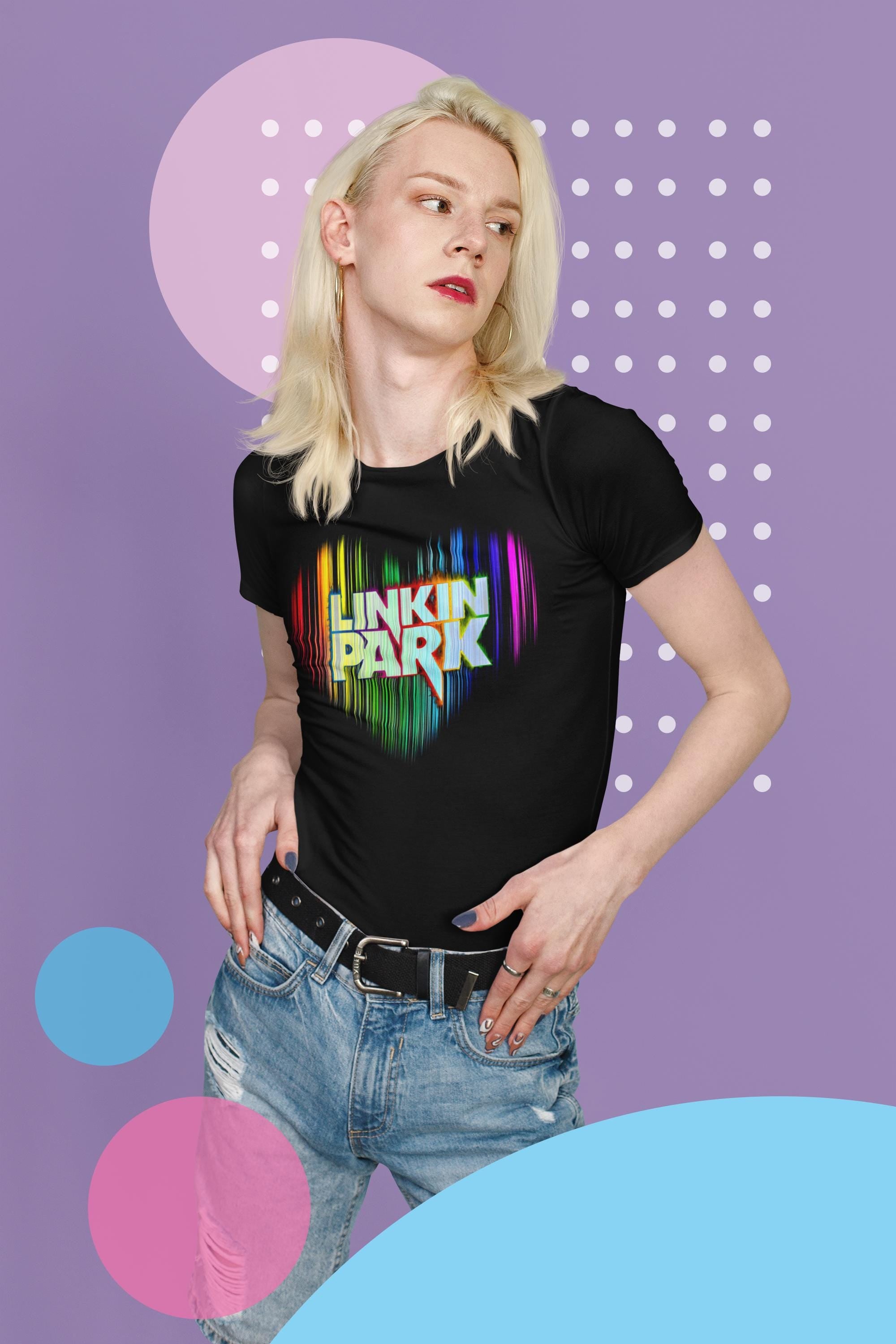 Linkin Park Rainbow Heart Logo