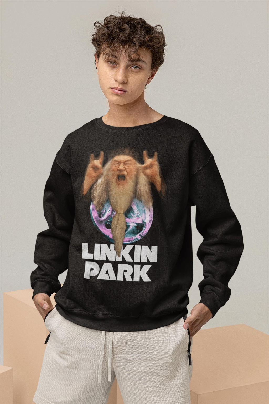 Linkin Park x Dumbledore Harry Potter Novelty T-Shirt