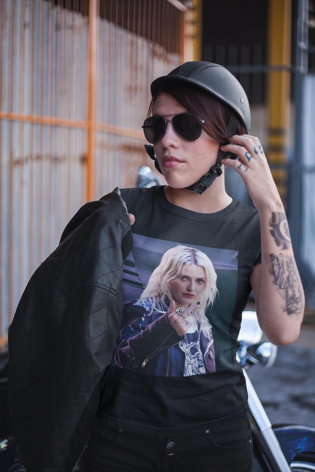 Emily Armstrong Middle Finger Portrait