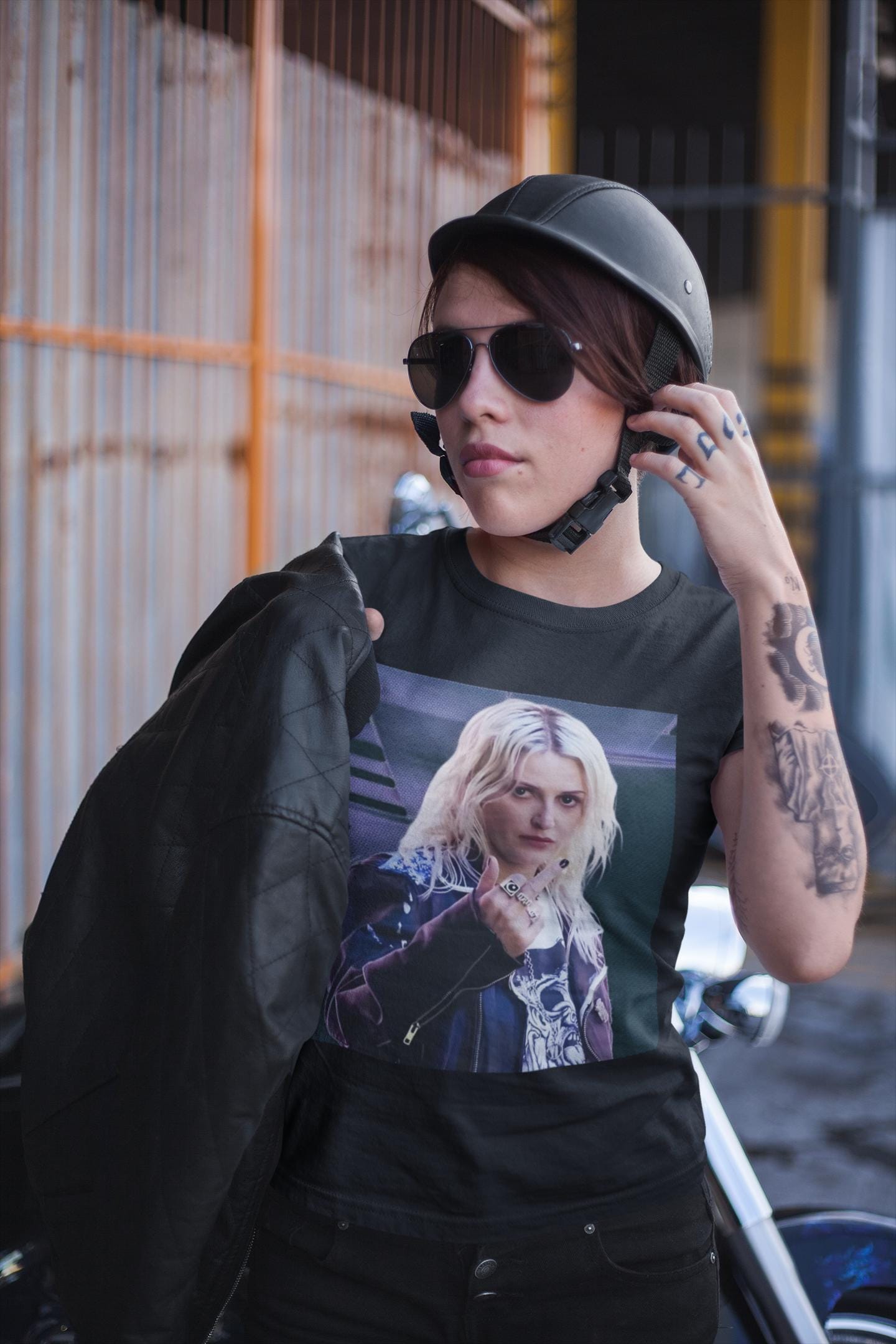 Emily Armstrong Middle Finger Portrait