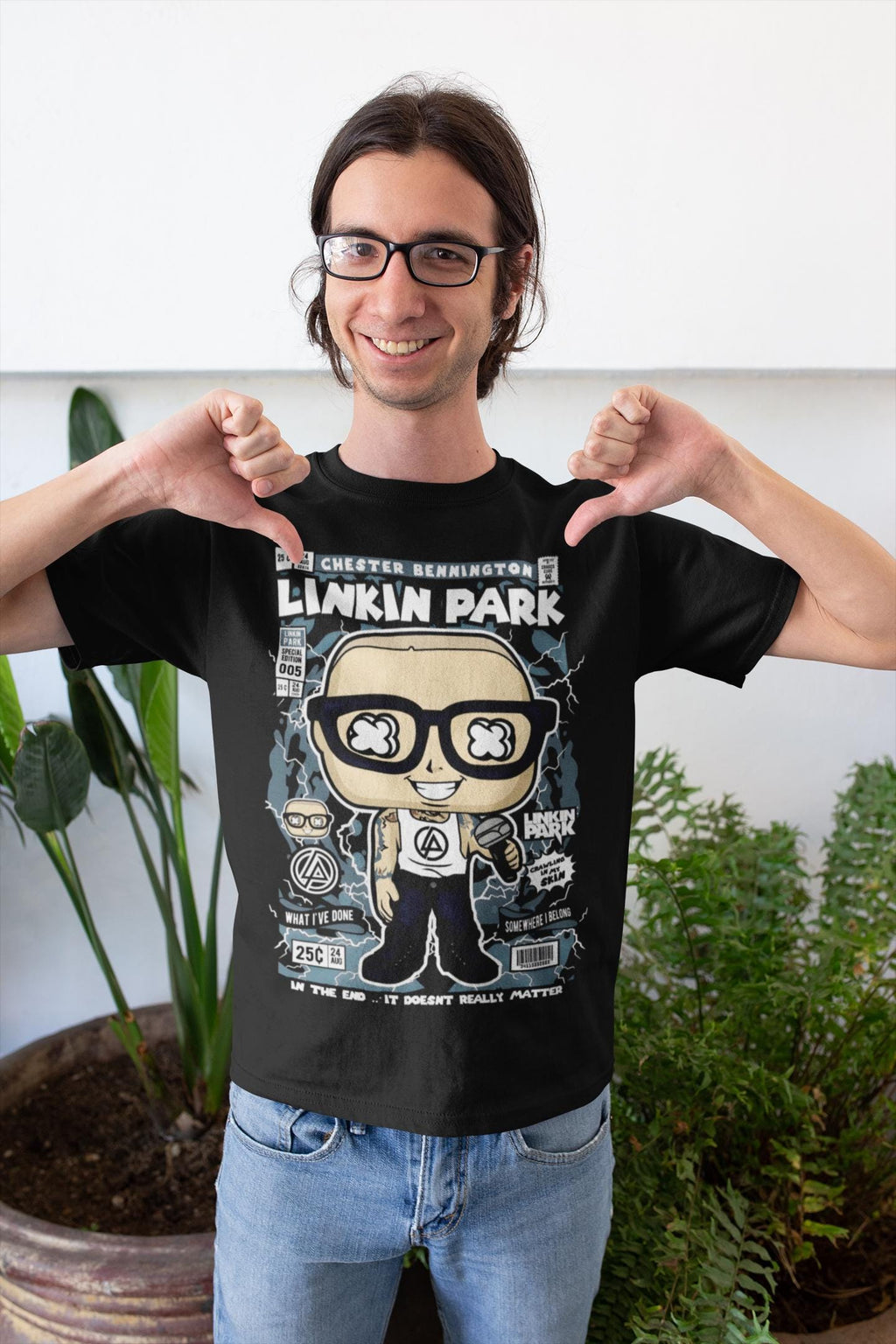 Chester Bennington Cartoon Style