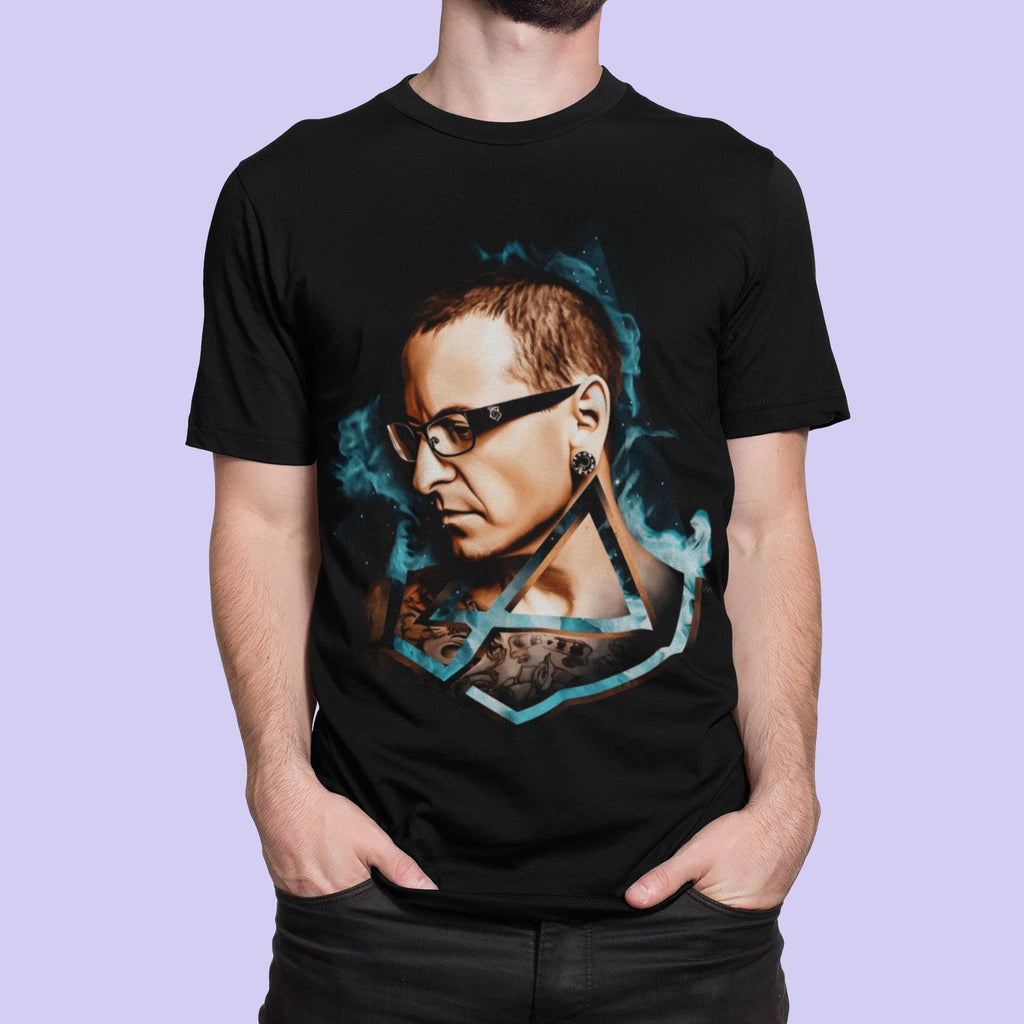 Chester Bennington LP Blue Hexagon Logo