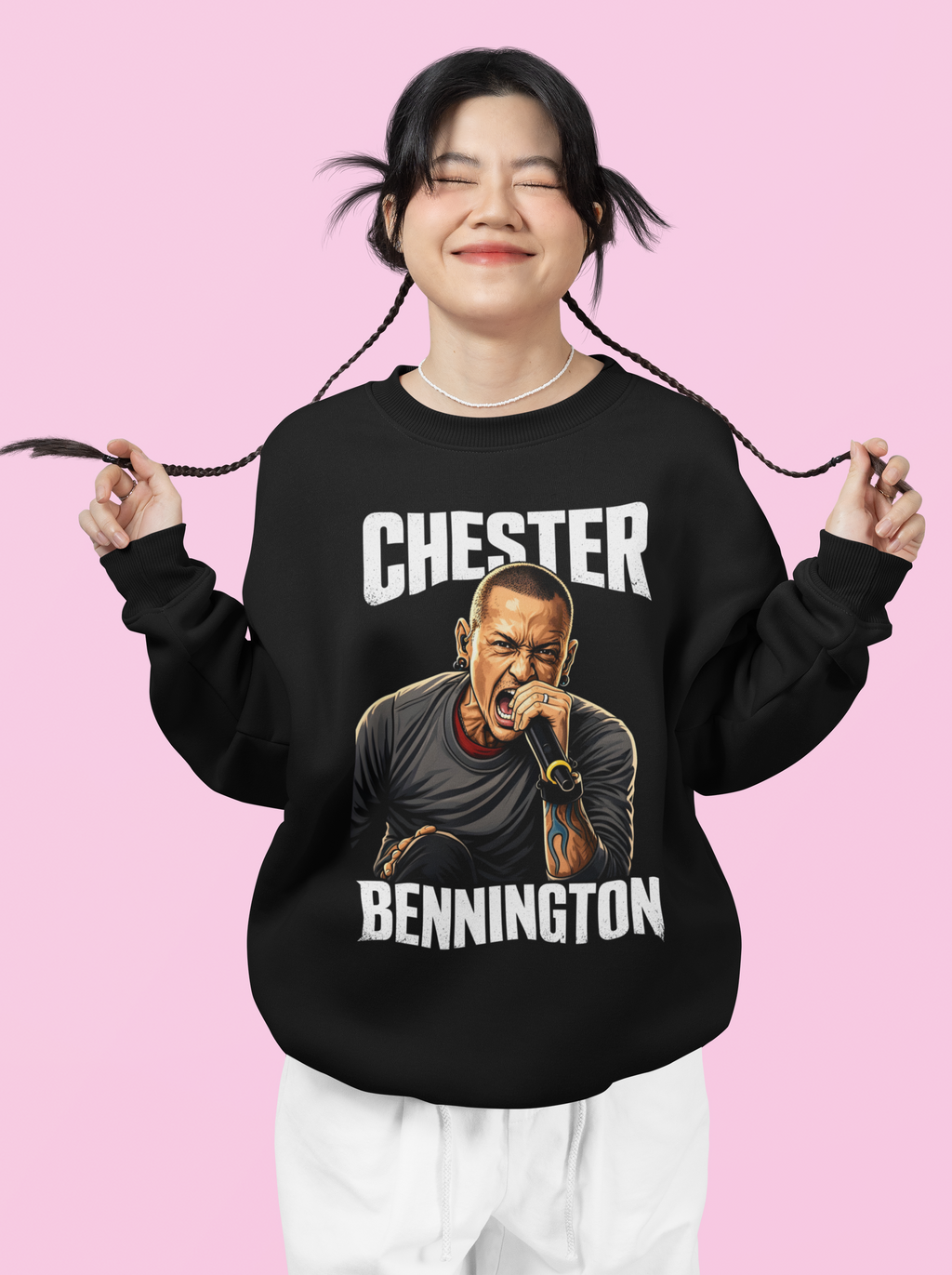 Chester Bennington Mic Pose
