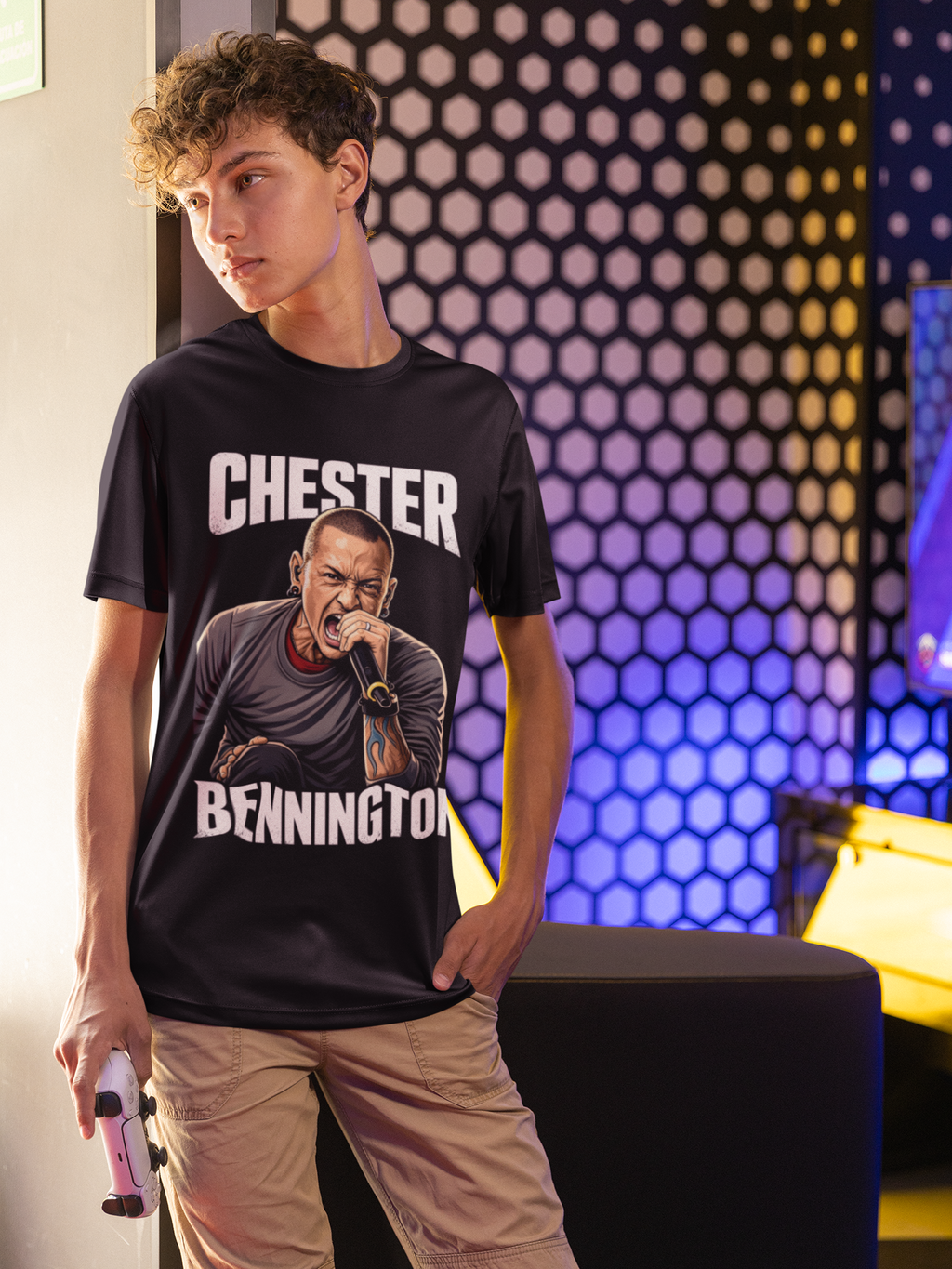 Chester Bennington Mic Pose