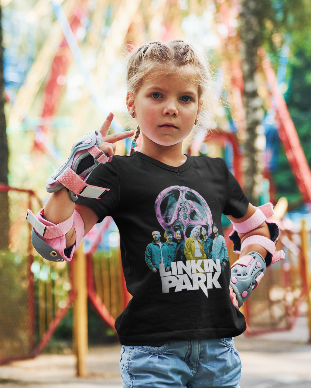 (Kids) FZ Logo Linkin Park Band Members Tee