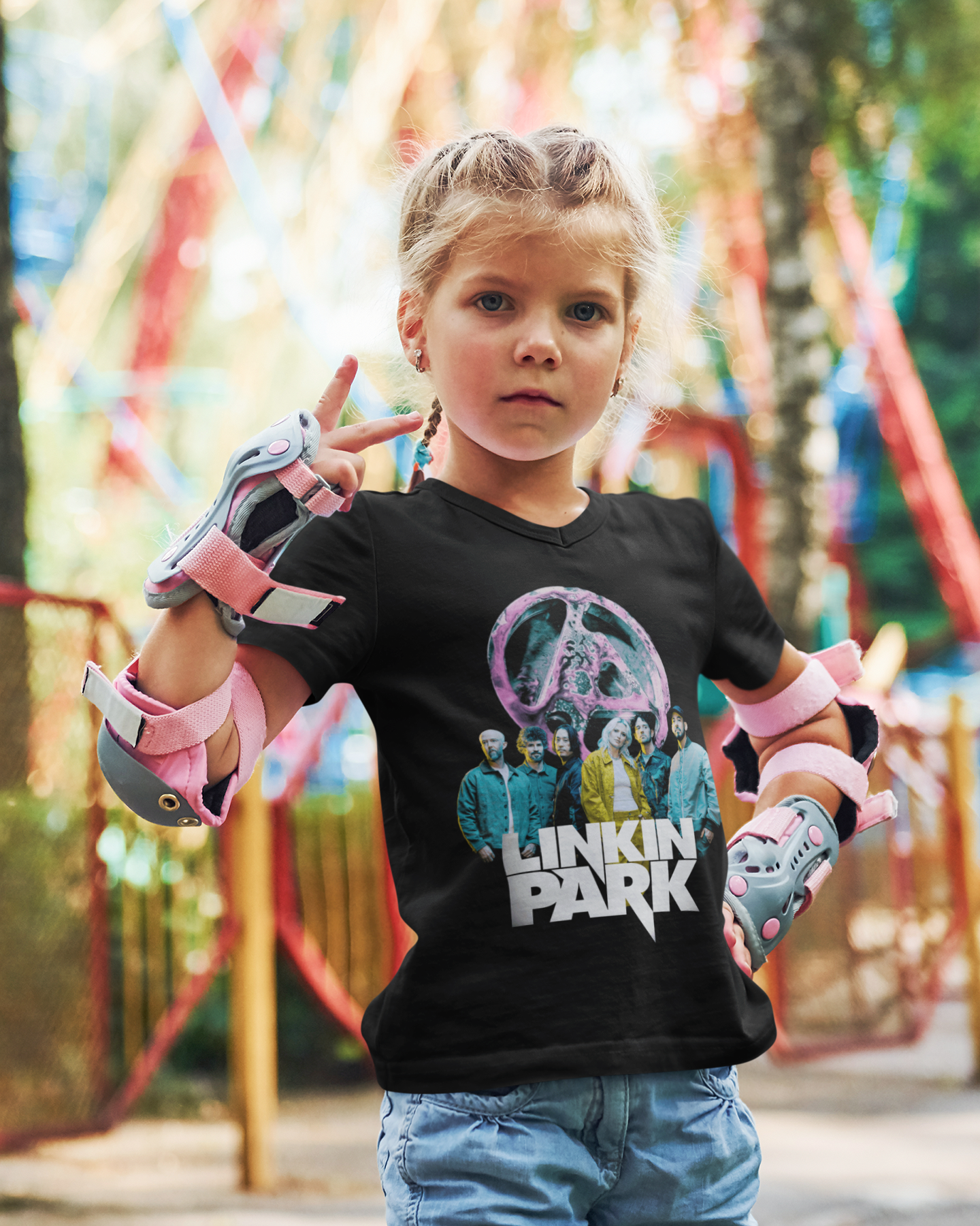 (Kids) FZ Logo Linkin Park Band Members Tee