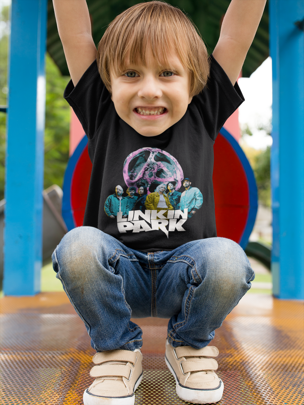 (Kids) FZ Logo Linkin Park Band Members Tee